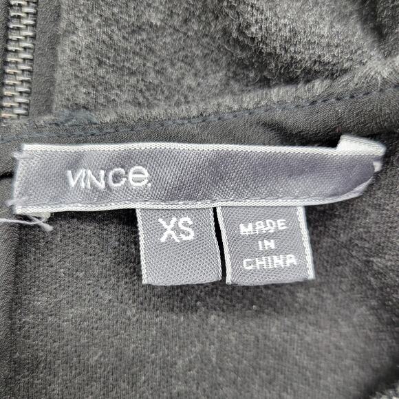 Vince Shift Dress Women's XS Dark Gray Tweed Boucle Pockets Wool Blend Lined - Picture 12 of 14